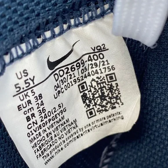 NIKE BLAZER MID 77S MOVE TO ZERO IN ARMORY NAVY - Women Urban Shoes - SIZE 7.5 - Picture 9 of 12